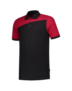 Tricorp Poloshirt | 202006 | Zwart-Rood bi-color Naden | BTN de Haas