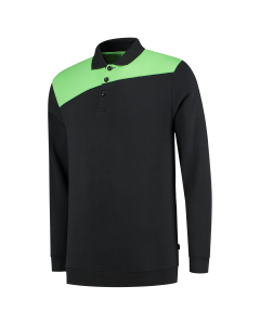 Tricorp Polosweater | 302004 | Zwart-Lime bi-color | Naden | BTN de Haas