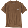 Carhartt T-shirt 103296 | met borstzakje | bruin