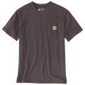 Carhartt T-shirt 103296 | met borstzakje | bruin/grijs