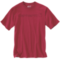 Carhartt T-shirt 103361 | met borstlogo | rood