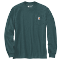 Carhartt T-shirt met lange mouwen 107260 | blauw/groen