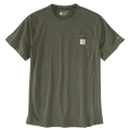 Carhartt T-shirt 106652 | met een borstzakje | groen