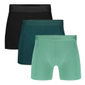 Bamboo Basics Boxershorts | 3-pack | mint/groen/zwart 