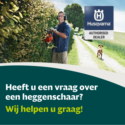 Banner Jajuma Vraag heggenschaar 