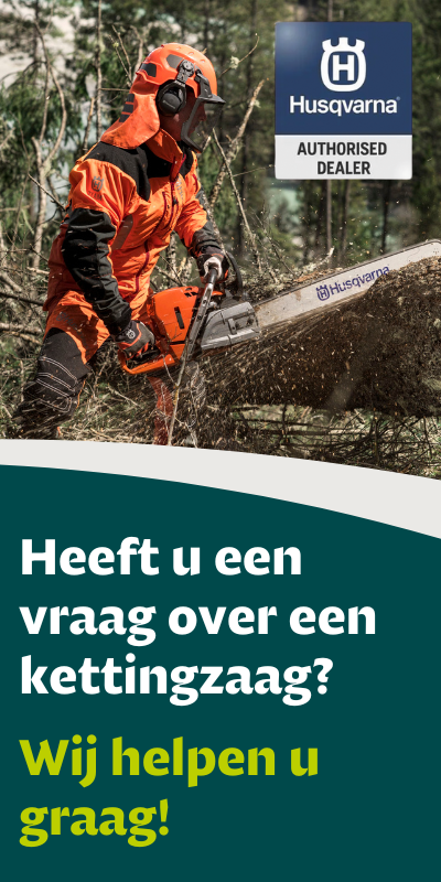 Banner Jajuma Vraag kettingzagen