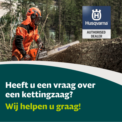 Banner Jajuma Vraag kettingzagen