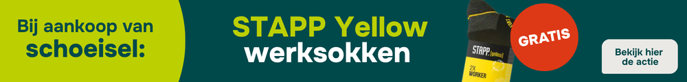 Gratis Stapp Yellow werksokken bij schoeisel